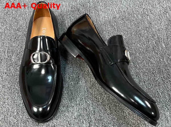 Dior Timeless Loafer in Black Shiny Calfskin Replica