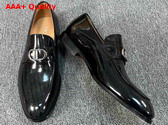 Dior Timeless Loafer in Black Shiny Calfskin with Dior Oblique Gradient Replica