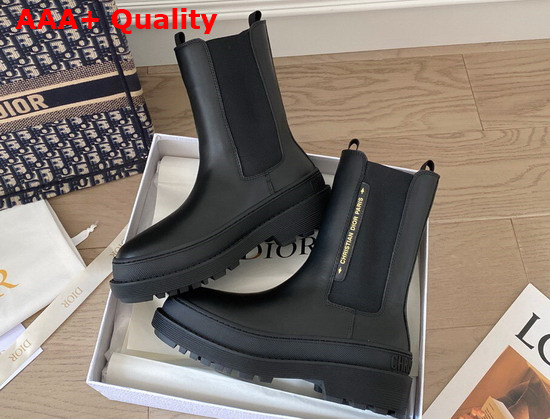 Dior Trial Ankle Boot Black Calfskin Replica