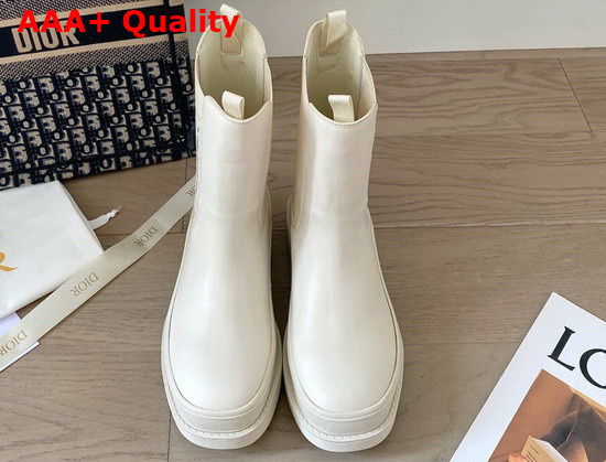 Dior Trial Ankle Boot White Calfskin Replica