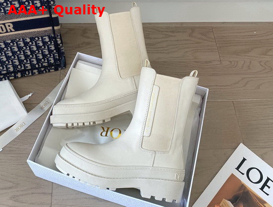 Dior Trial Ankle Boot White Calfskin Replica