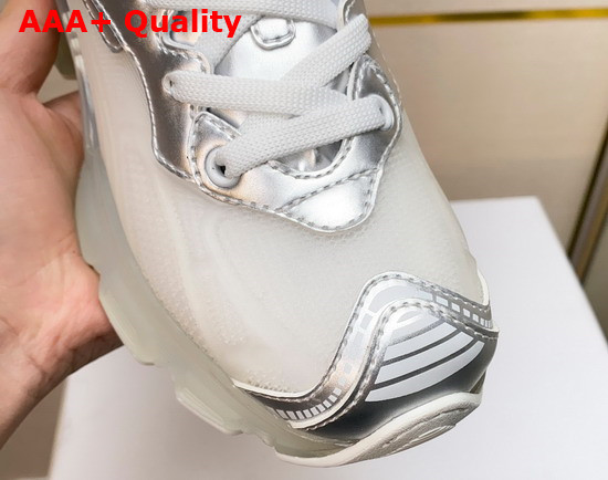 Dior Vibe Sneaker White Mesh and Silver Tone Technical Fabric Replica