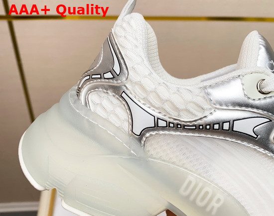 Dior Vibe Sneaker White Mesh and Silver Tone Technical Fabric Replica