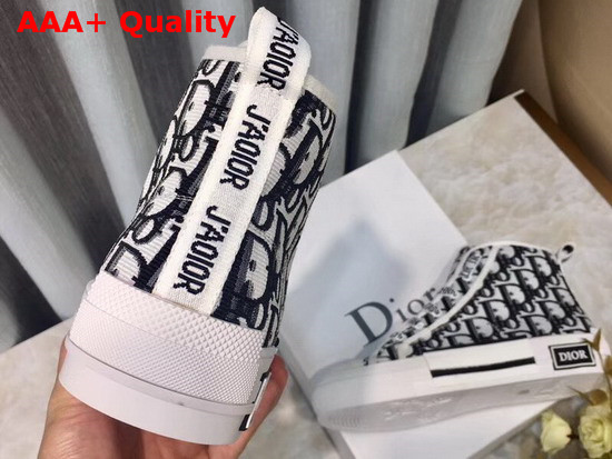 Dior Walk N Dior High Top Trainer in Dior Canvas Replica