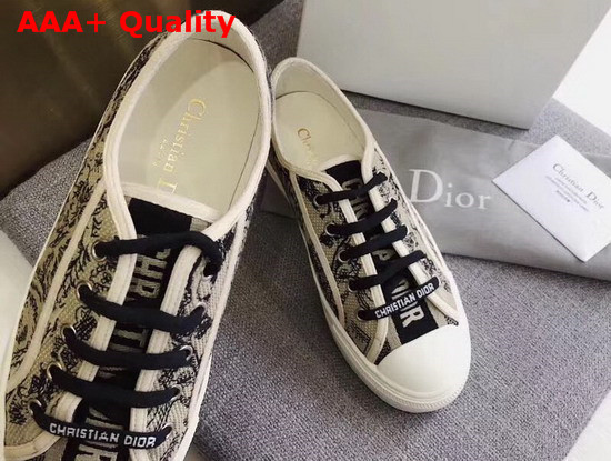 Dior Walk N Dior Sneaker Embroidered with Toile De Jouy Replica