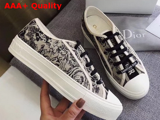 Dior Walk N Dior Sneaker Embroidered with Toile De Jouy Replica