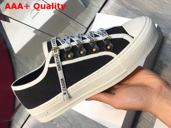 Dior Walk N Dior Sneaker in Black Canvas Replica