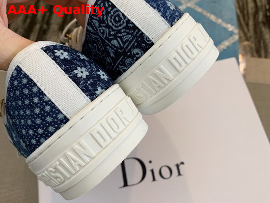 Dior Walk N Dior Sneaker in Blue Embroidered Canvas Replica