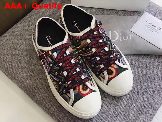 Dior Walk N Dior Sneaker in Embroidered Canvas Replica