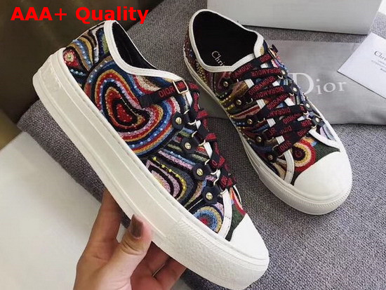 Dior Walk N Dior Sneaker in Embroidered Canvas Replica