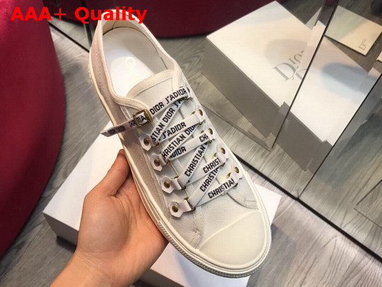 Dior Walk N Dior Sneaker in White Canvas Replica