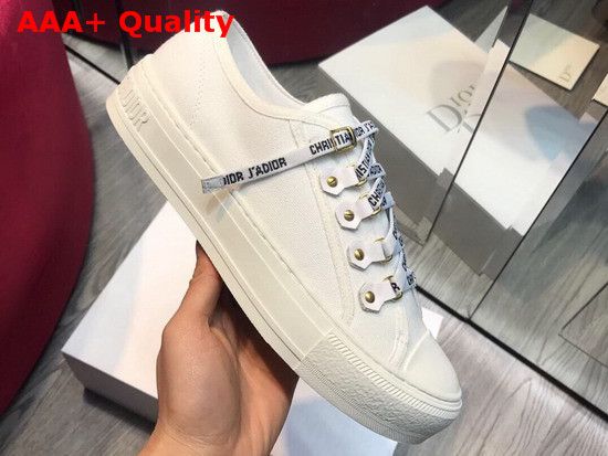 Dior Walk N Dior Sneaker in White Canvas Replica