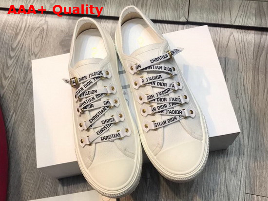 Dior Walk N Dior Sneaker in White Canvas Replica