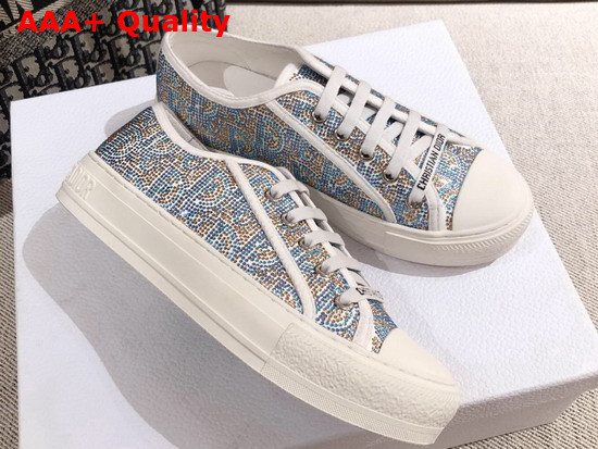 Dior Walk n Dior Sneaker Blue Strass Replica