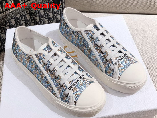 Dior Walk n Dior Sneaker Blue Strass Replica