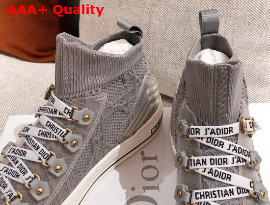 Dior Walk n Dior Sneaker in Gray Technical Mesh with Cannage Embroidery Replica