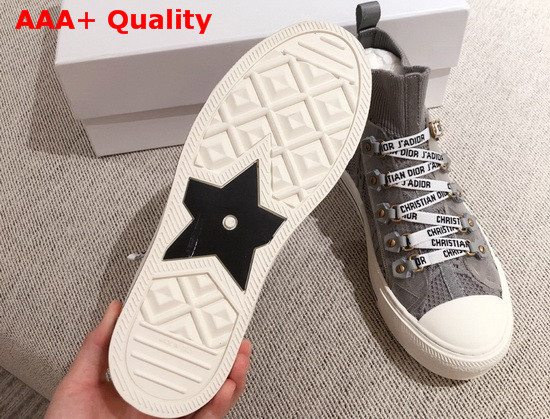 Dior Walk n Dior Sneaker in Gray Technical Mesh with Cannage Embroidery Replica