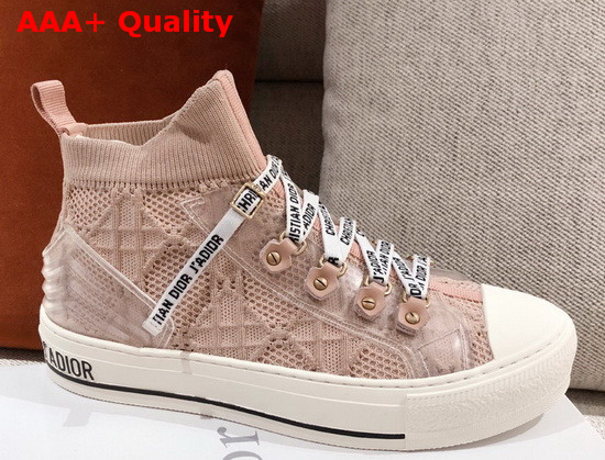 Dior Walk n Dior Sneaker in Nude Technical Mesh with Cannage Embroidery Replica