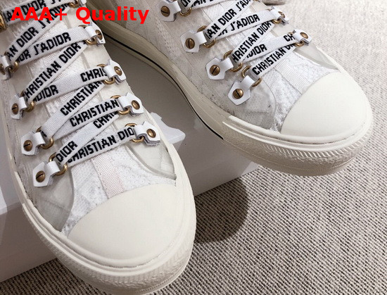 Dior Walk n Dior Sneaker in White Technical Mesh with Cannage Embroidery Replica