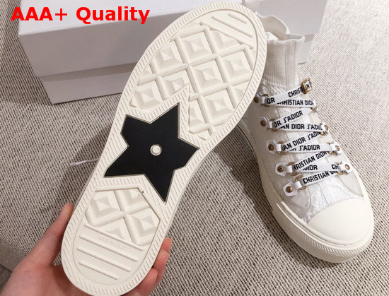 Dior Walk n Dior Sneaker in White Technical Mesh with Cannage Embroidery Replica