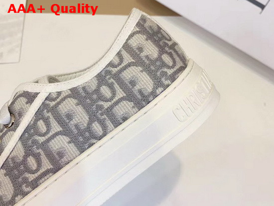 Dior WalknDior Sneaker Gray Dior Oblique Embroidered Cotton Replica