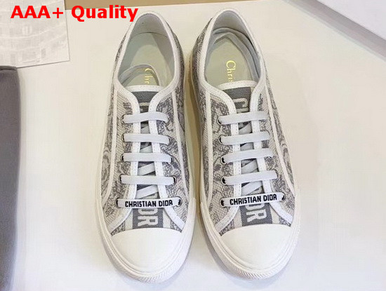 Dior WalknDior Sneaker Gray Toile De Jouy Embroidery Replica