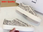 Dior WalknDior Sneaker Gray Toile De Jouy Embroidery Replica