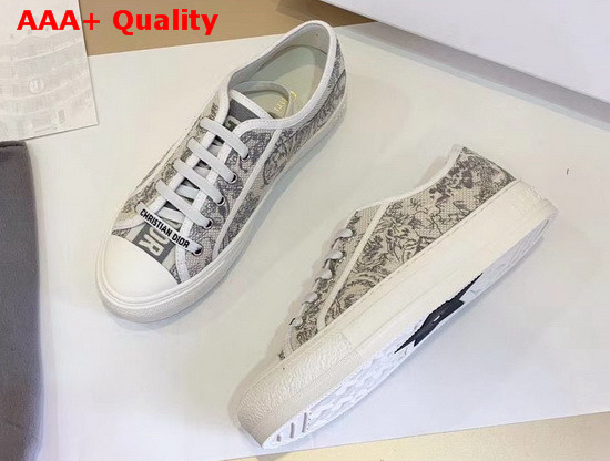 Dior WalknDior Sneaker Gray Toile De Jouy Embroidery Replica