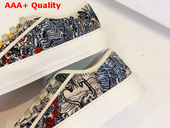 Dior WalknDior Sneaker Multicolor Toile De Jour Embroidery Replica