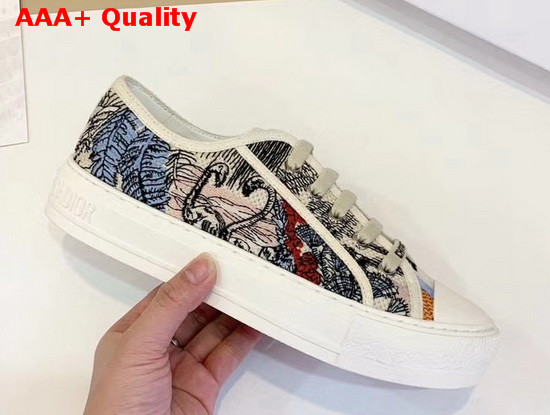 Dior WalknDior Sneaker Multicolor Toile De Jour Embroidery Replica