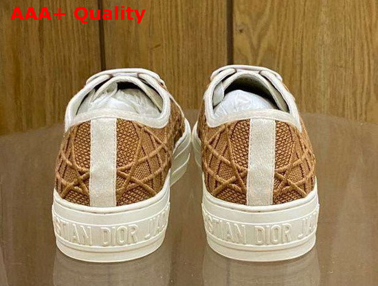 Dior WalknDior Sneaker Nude Denim with Cannage Embroidery Replica