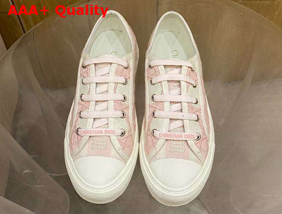 Dior WalknDior Sneaker Pink Denim with Cannage Embroidery Replica