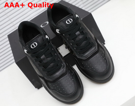 Dior World Tour B27 Low Top Sneaker Black Dior Oblique Galaxy Calfskin with Smooth Calfskin and Suede Replica