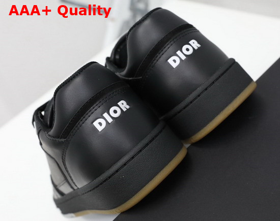 Dior World Tour B27 Low Top Sneaker Black Dior Oblique Galaxy Calfskin with Smooth Calfskin and Suede Replica