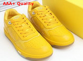 Dior World Tour B27 Low Top Sneaker Yellow Dior Oblique Galaxy Calfskin with Smooth Calfskin and Suede Replica