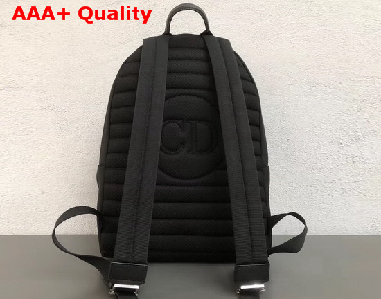 Dior X Kaws Black Nylon Backpack with White Dior Logo Replica