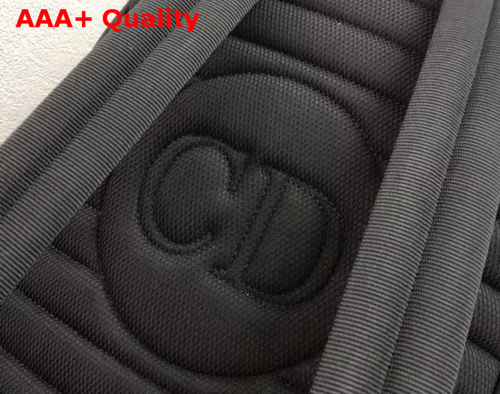 Dior X Kaws Black Nylon Backpack with White Dior Logo Replica