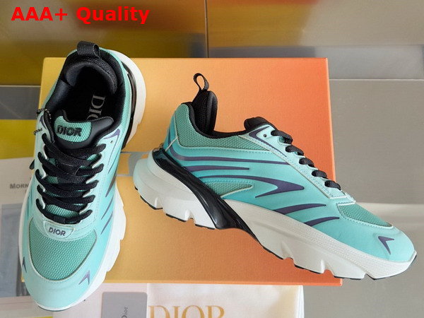 Dior and Lewis Hamilton B44 Blade Sneaker Limited and Numbered Edition Gradient Green Technical Mesh and Gradient Green Technical Fabric Replica