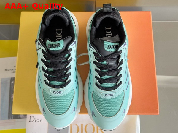 Dior and Lewis Hamilton B44 Blade Sneaker Limited and Numbered Edition Gradient Green Technical Mesh and Gradient Green Technical Fabric Replica