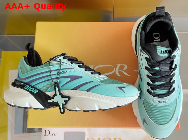 Dior and Lewis Hamilton B44 Blade Sneaker Limited and Numbered Edition Gradient Green Technical Mesh and Gradient Green Technical Fabric Replica