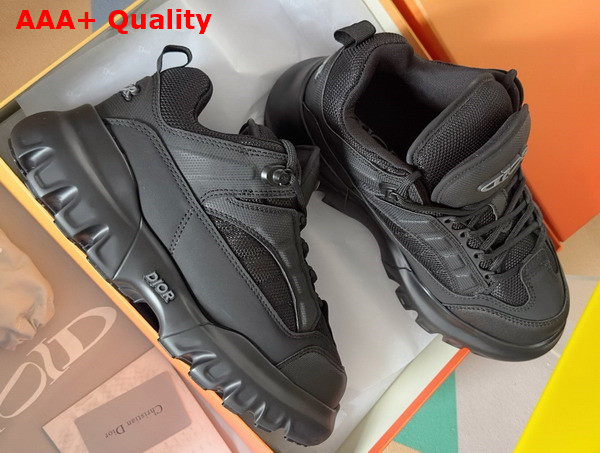 Dior and Lewis Hamilton Dior Snow Derby Shoe Limited and Numbered Edition Black Technical Mesh and Black Leather Effect Technical Fabric Replica