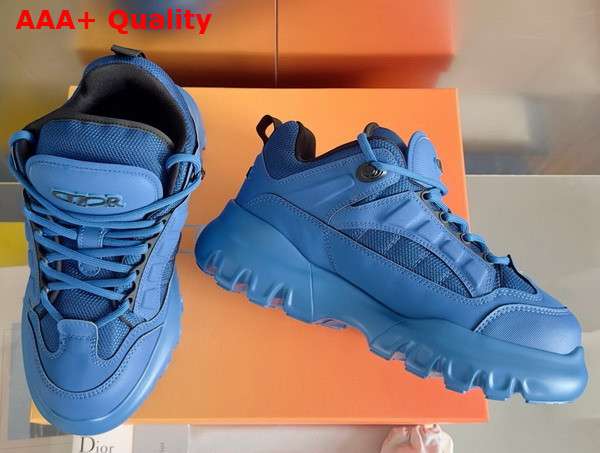 Dior and Lewis Hamilton Dior Snow Derby Shoe Limited and Numbered Edition Blue Technical Mesh and Blue Leather Effect Technical Fabric Replica