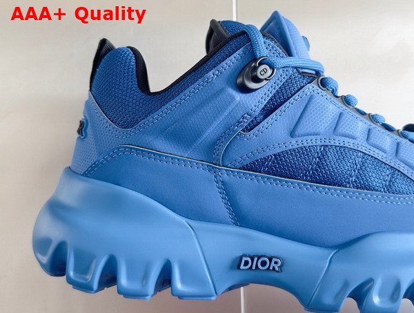 Dior and Lewis Hamilton Dior Snow Derby Shoe Limited and Numbered Edition Blue Technical Mesh and Blue Leather Effect Technical Fabric Replica