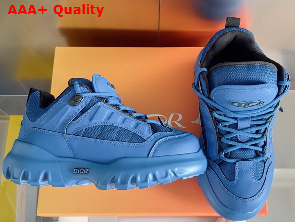 Dior and Lewis Hamilton Dior Snow Derby Shoe Limited and Numbered Edition Blue Technical Mesh and Blue Leather Effect Technical Fabric Replica