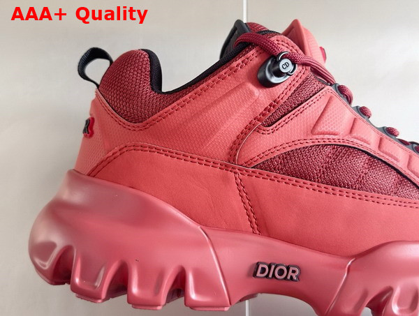 Dior and Lewis Hamilton Dior Snow Derby Shoe Limited and Numbered Edition Red Technical Mesh and Red Leather Effect Technical Fabric Replica