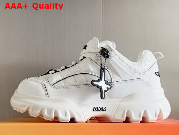 Dior and Lewis Hamilton Dior Snow Derby Shoe Limited and Numbered Edition White Technical Mesh and White Leather Effect Technical Fabric Replica