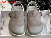 Dior by Birkenstock Tokio Mule Greige Nubuck Calfskin Replica