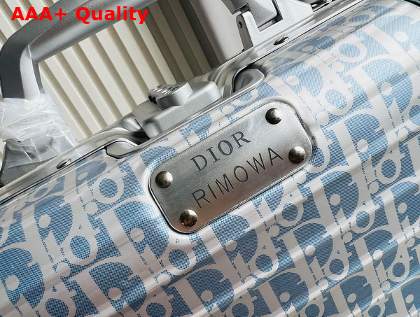 Dior x Rimowa Lock Case Blue Dior Oblique Replica