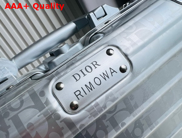 Dior x Rimowa Lock Case Silver Dior Oblique Replica