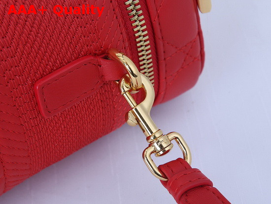 DiorTravel Vanity Case in Bright Red Cannage Lambskin Replica